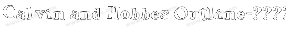 Calvin and Hobbes Outline字体转换